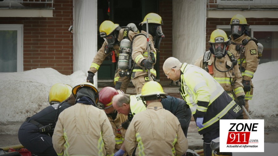 Incendie à Québec : une victime transportée à l’hôpital